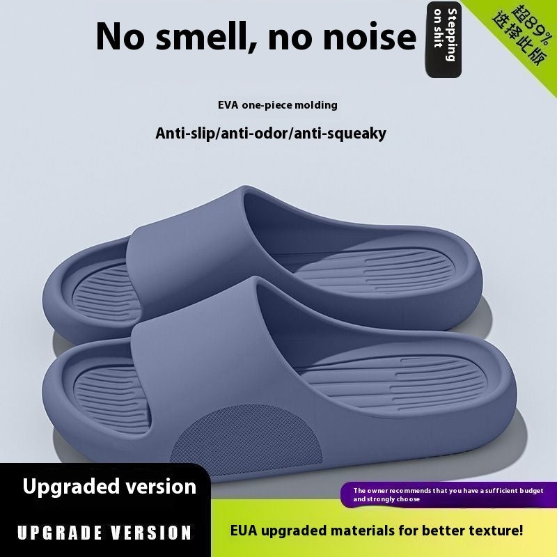 Men's Summer Slip-on Thick-soled Slippers For Outer Wear