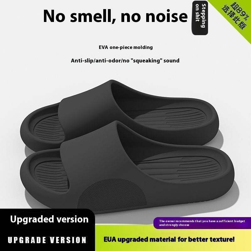 Men's Summer Slip-on Thick-soled Slippers For Outer Wear