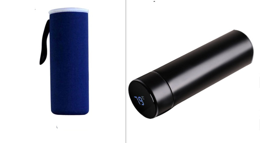 LED touch display temperature water cup