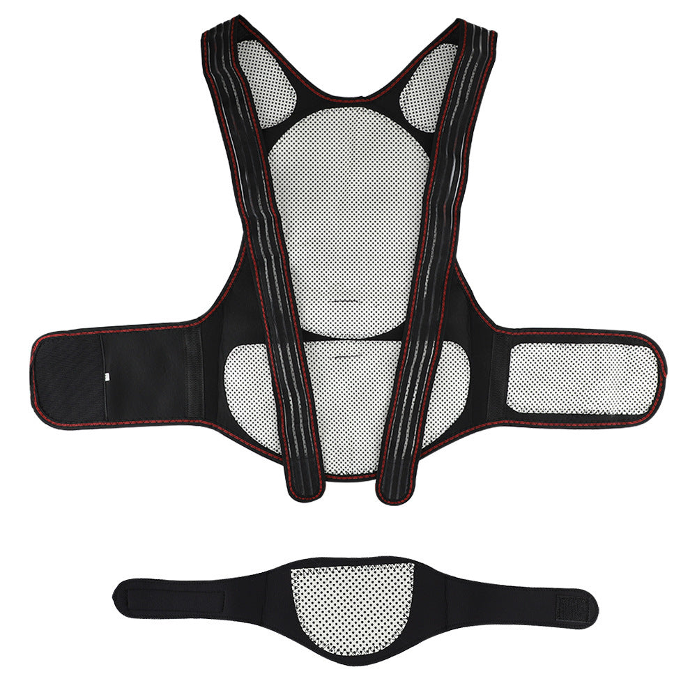 Magneticx Back Support Magnets Heating Therapy Belt Waist Brace Posture Corrector Spine Back Shoulder Lumbar Posture Correction 5.0