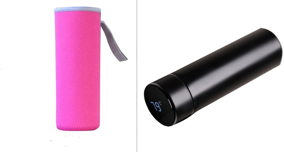 LED touch display temperature water cup