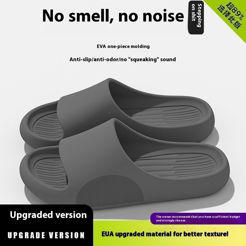 Men's Summer Slip-on Thick-soled Slippers For Outer Wear