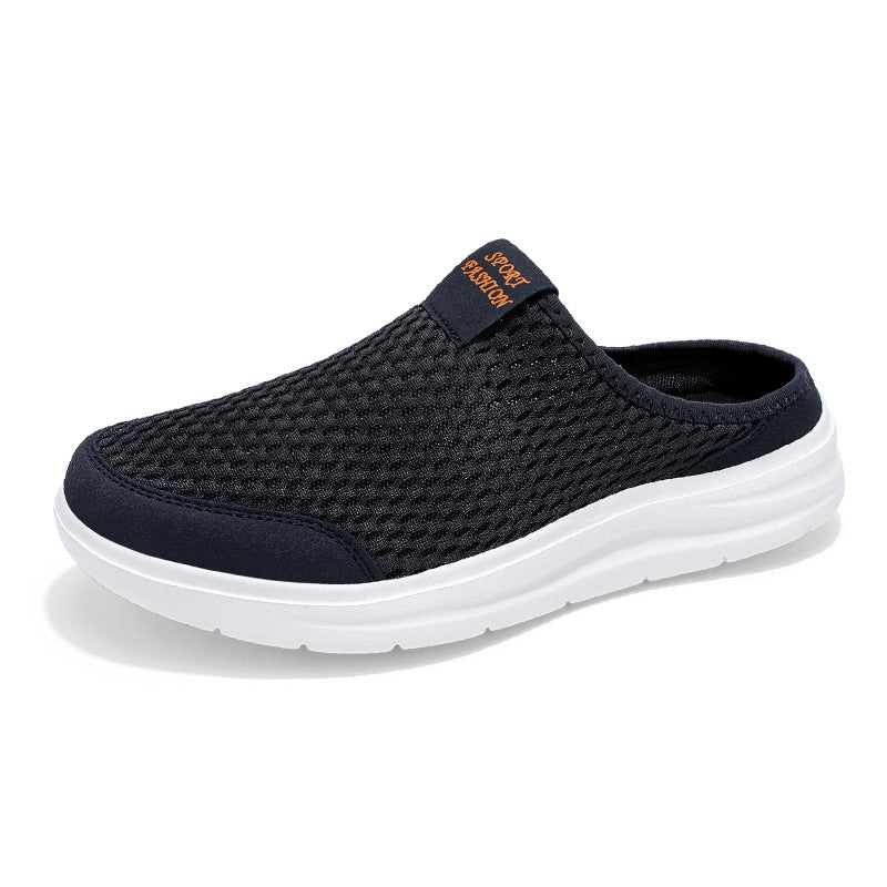 Men's Hollow-out Breathable Hole Muller Shoes Mesh
