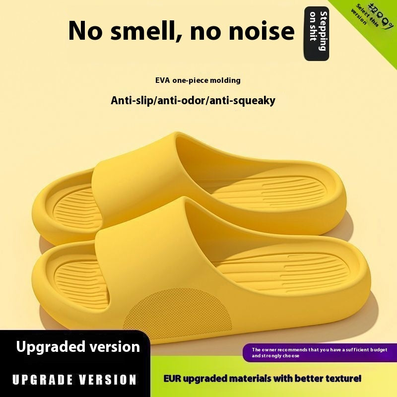 Men's Summer Slip-on Thick-soled Slippers For Outer Wear