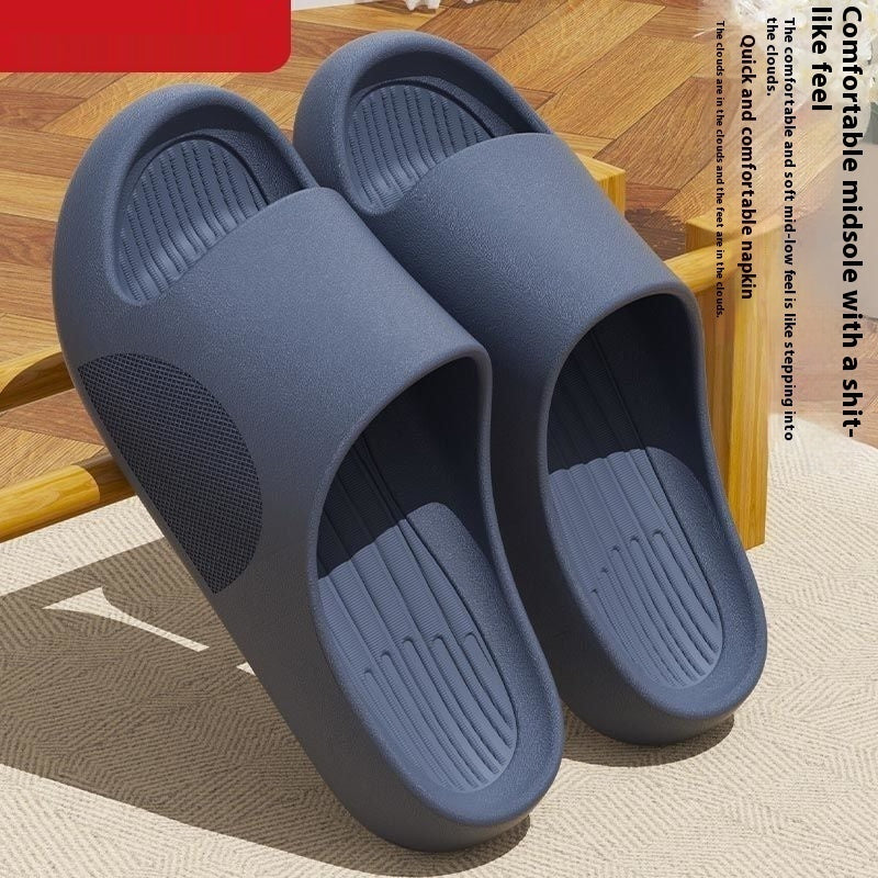 Men's Summer Slip-on Thick-soled Slippers For Outer Wear